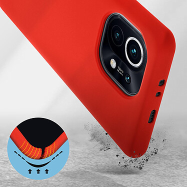 Avis Avizar Coque Xiaomi Mi 11 5G Silicone Semi-rigide Finition Soft Touch Fine Rouge
