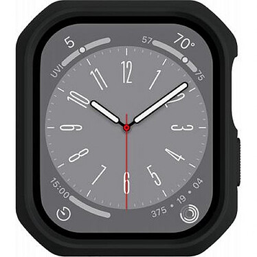 Itskins Coque pour Apple Watch 7/8/9 38-40mm Renforcée Hybrid Solid R 100% Plastique recyclé Noir