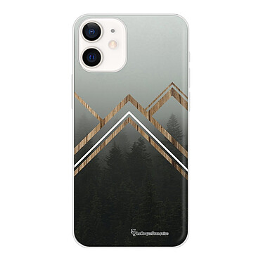 LaCoqueFrançaise Coque iPhone 12 mini silicone transparente Motif Trio Forêt ultra resistant