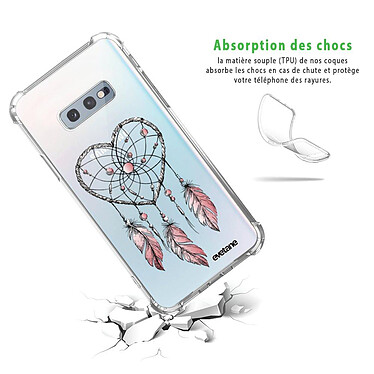 Avis Evetane Coque Samsung Galaxy S10e anti-choc souple angles renforcés transparente Motif Attrape coeur