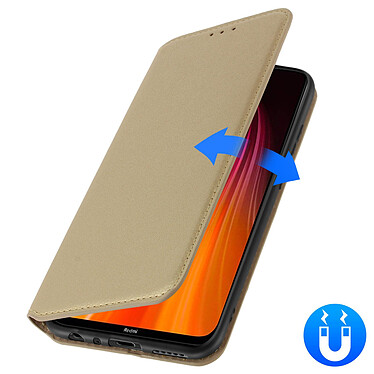 Avizar Housse Xiaomi Redmi Note 8 et Note 8 2021 Portefeuille Fonction Support Or pas cher