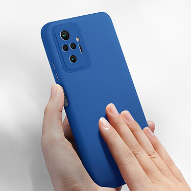 Acheter Avizar Coque Xiaomi Redmi Note 10 Pro Silicone Semirigide Finition Soft Touch Fine Bleu