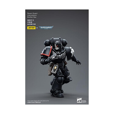 Warhammer 40k - Figurine 1/18 Raven Guard Intercessors Brother Nax 12 cm pas cher