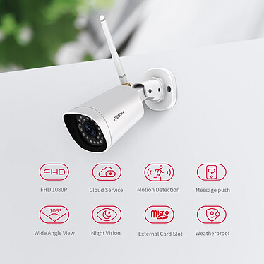 Avis Foscam - FI9902P - Lot 3 caméras IP Wi-Fi extérieure 1080p - Caméra surveillance vision nocturne 20m