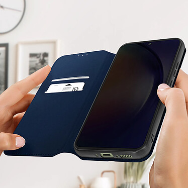 Avis Avizar Housse pour Samsung Galaxy A54 5G Clapet Magnétique Porte-carte Support vidéo  Bleu Nuit