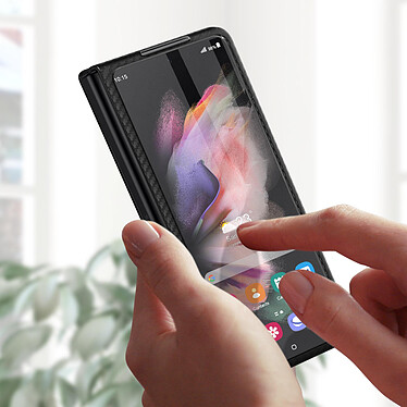 Acheter Avizar Coque 360° pour Samsung Z Fold 3 Rigide Vitre Avant Béquille Support Noir