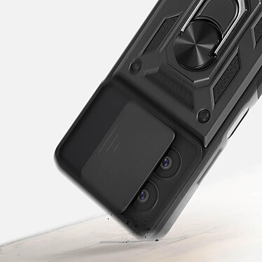 Acheter Avizar Coque pour Xiaomi Redmi Note 12 5G avec Cache caméra et Bague Support Vidéo  Noir