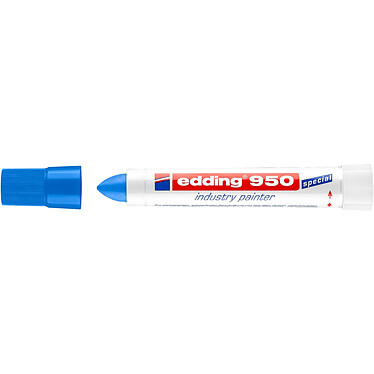 EDDING Marqueur Peinture Spécial Industrie 950 Bleu Pointe Ronde 10 mm