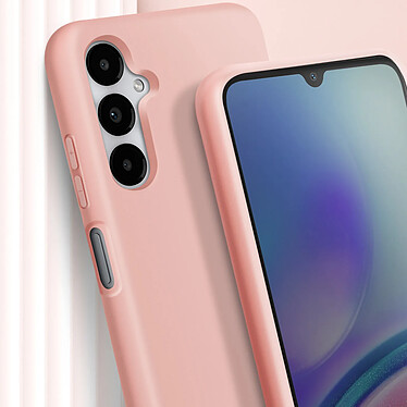 Avizar Coque Cordon pour Samsung Galaxy A05S Semi-Rigide Rose Poudré pas cher