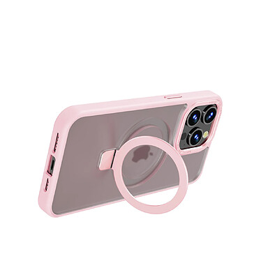 Acheter Muvit Coque pour iPhone 15 Pro Max avec Anneau Fonction Stand MagSafe Rose