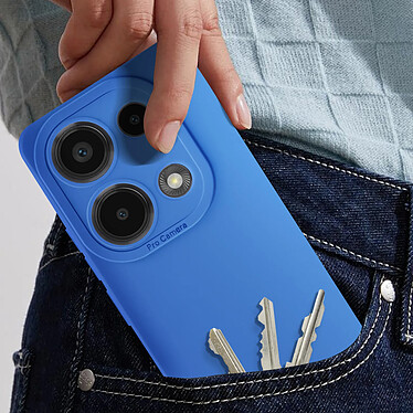 Avis Avizar Coque pour Xiaomi Redmi Note 13 Pro 4G Silicone Mat Protection Caméra Bleu