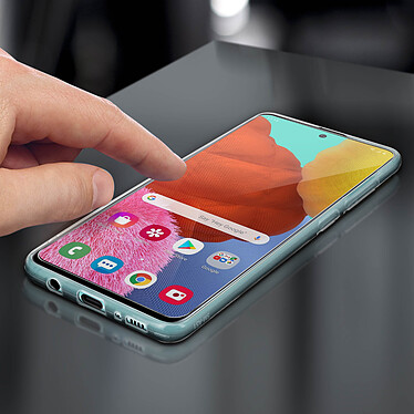 Acheter Avizar Coque Samsung Galaxy A51 Silicone Souple et Film Verre Trempé 9H Transparent
