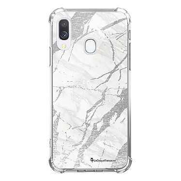 LaCoqueFrançaise Coque Samsung Galaxy A40 anti-choc souple angles renforcés transparente Motif Marbre gris