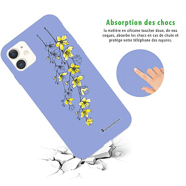 Avis LaCoqueFrançaise Coque iPhone 11 Silicone Liquide Douce lilas Fleurs Cerisiers