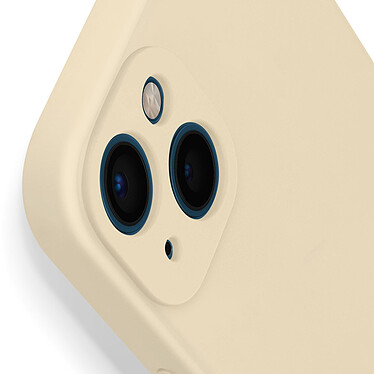 Acheter Avizar Coque iPhone 13 Silicone Semi-Rigide avec Finition Soft Touch blanc cassé