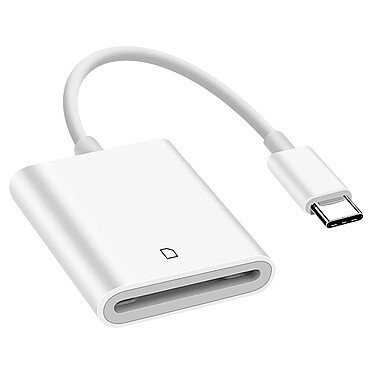 Avizar Lecteur Carte SD, Adaptateur USB-C  Blanc