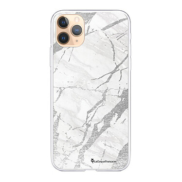 LaCoqueFrançaise Coque iPhone 11 Pro Max 360 intégrale transparente Motif Marbre gris Tendance