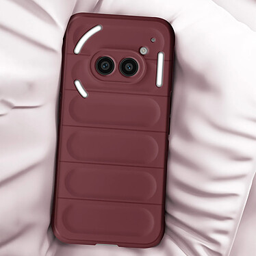 Avis Avizar Coque pour Nothing Phone 2a Antichoc Silicone Motif texturé 3D Bordeaux