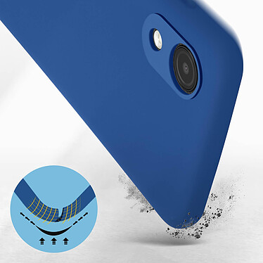 Avis Avizar Coque pour Samsung Galaxy A03 Core Silicone Semi-rigide Finition Soft-touch Fine  bleu