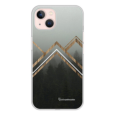 LaCoqueFrançaise Coque iPhone 13 silicone transparente Motif Trio Forêt ultra resistant