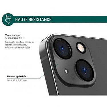 Avis Force Glass Protection de Caméra en verre pour iPhone 15 Ultra-résistante Transparent
