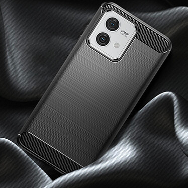 Avis Avizar Coque pour Motorola Moto G84 Effet Carbone Silicone Flexible Antichoc  Noir
