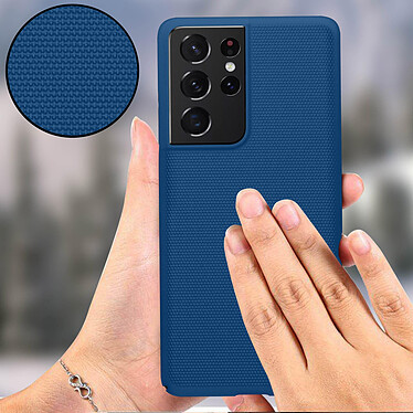 Nillkin Coque pour Samsung S21 Ultra Support Vidéo Super Frosted Shield  Bleu pas cher