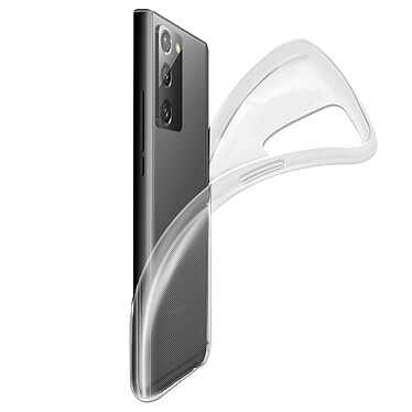 Avizar Coque Samsung Galaxy Note 20 Silicone Flexible Ultra-fine et Légère Transparent pas cher