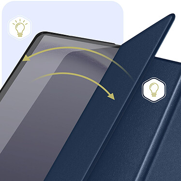 Avizar Housse pour Samsung Galaxy Tab A9 Plus Clapet Trifold Support video / clavier Mise en Veille  Bleu Nuit pas cher