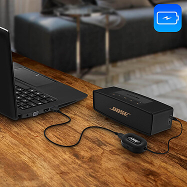 LinQ Récepteur Audio Bluetooth 4.1 Adaptateur Jack 3.5mm Kit Mains Libres  Noir pas cher