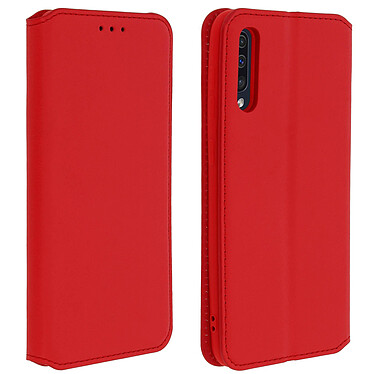 Avizar Housse Samsung Galaxy A50 Étui Folio Portefeuille Fonction Support rouge