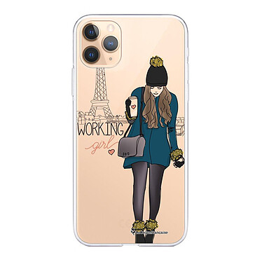 LaCoqueFrançaise Coque iPhone 11 Pro silicone transparente Motif Working girl ultra resistant