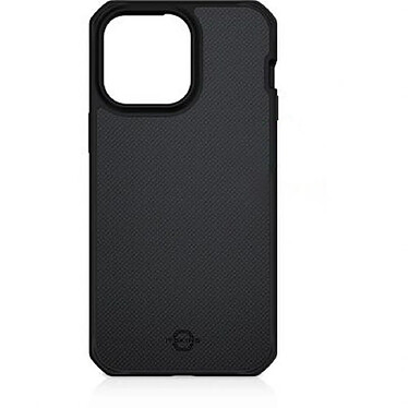 Itskins Coque pour iPhone 14 Pro Max Renforcée Ballistic Nylon R Compatible MagSafe Noir