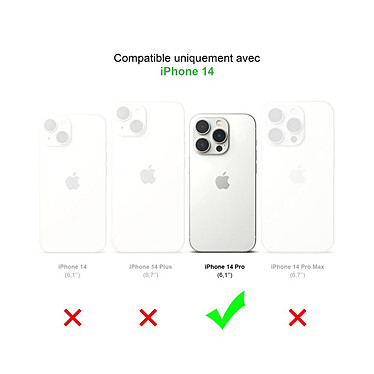 Avis Evetane Coque iPhone 14 Pro souple en silicone transparente Motif