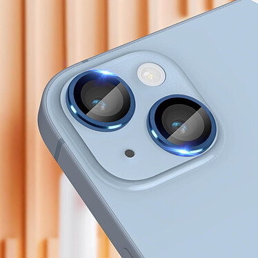 Avis Avizar Film caméra pour iPhone 14 et 14 Plus Verre trempé 9H 0.4mm  Transparent Contour bleu