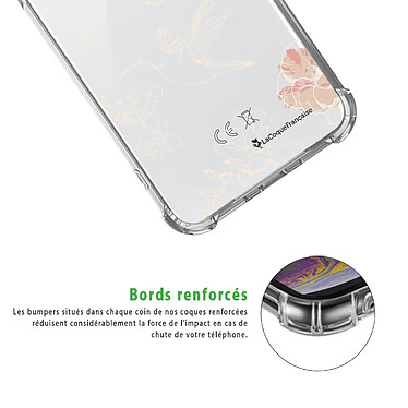 Acheter LaCoqueFrançaise Coque iPhone 7/8/ iPhone SE 2020 Silicone antichocs Solides coins renforcés  transparente Motif Fleurs Blanches