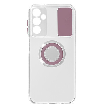 Avizar Coque pour Samsung Galaxy A14 4G et 5G avec Cache Caméra Coulissant Bague Support  rose
