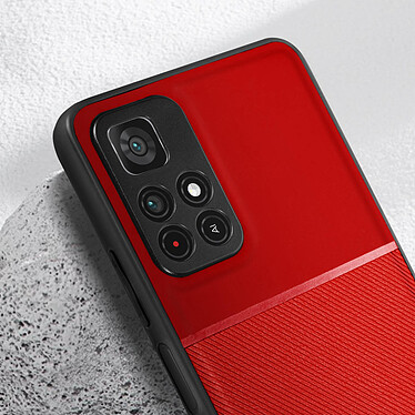 Avis Forcell Coque Xiaomi Poco M4 Pro 5G et Redmi Note 11S 5G Conception Bi-matière  Noble rouge