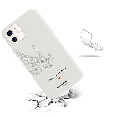 Avis LaCoqueFrançaise Coque iPhone 11 Silicone Liquide Douce beige Amour Parisien
