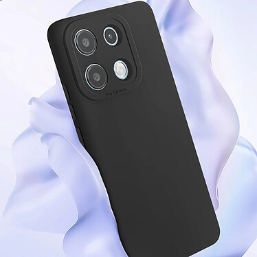 Avizar Coque pour Xiaomi Redmi Note 13 4G Silicone Protection Caméra Noir pas cher