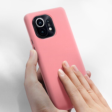 Acheter Avizar Coque Xiaomi Mi 11 5G Silicone Semi-rigide Finition Soft Touch Fine Rose