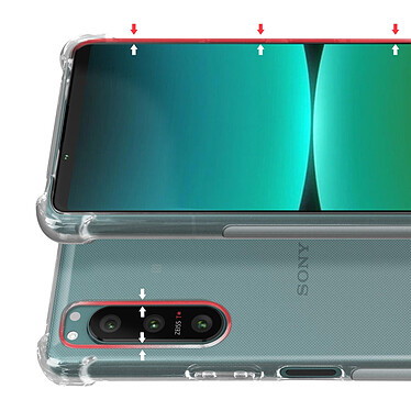 Avizar Pack Protection pour Sony Xperia 5 IV Coque Renforcée + Verre Trempé  Transparent pas cher
