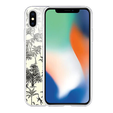 Avis LaCoqueFrançaise Coque iPhone X/Xs silicone transparente Motif Botanic Evasion ultra resistant