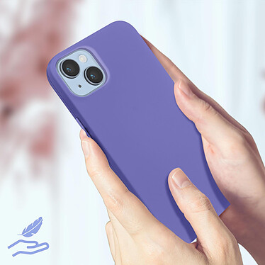 Acheter Avizar Coque pour iPhone 14 Silicone Semi-rigide Finition Soft-touch Fine  violet