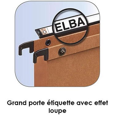 Acheter L'OBLIQUE Lot de 25 Dossiers Suspendus pour Armoire A4 Fond 15mm Bleu