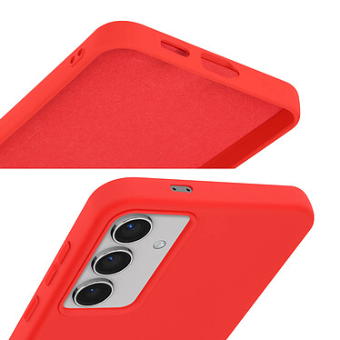 Avis Avizar Coque pour Samsung Galaxy S24 Plus Semi-rigide Soft-touch Anti-traces Rouge