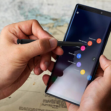 Acheter Avizar Stylet Samsung Galaxy Note 9 Écran Tactile Pointe Fine Embout Souple 11cm Noir