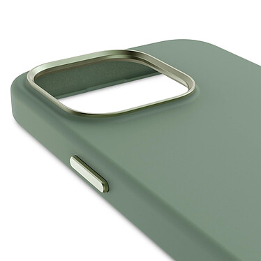Avis Decoded Coque MagSafe pour iPhone 15 Pro Silicone Mat Doux Vert Sauge