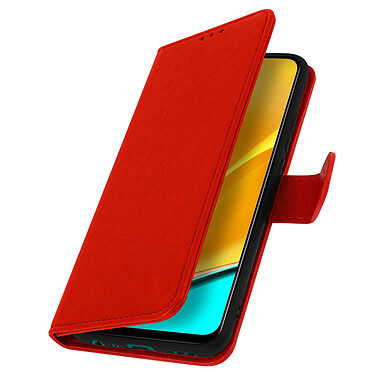 Avizar Étui pour Xiaomi Redmi 9 Clapet Portefeuille Support Vidéo  Rouge