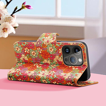 Avis Avizar Étui Liège pour iPhone 15 Pro Clapet Portefeuille Support  Été floral
